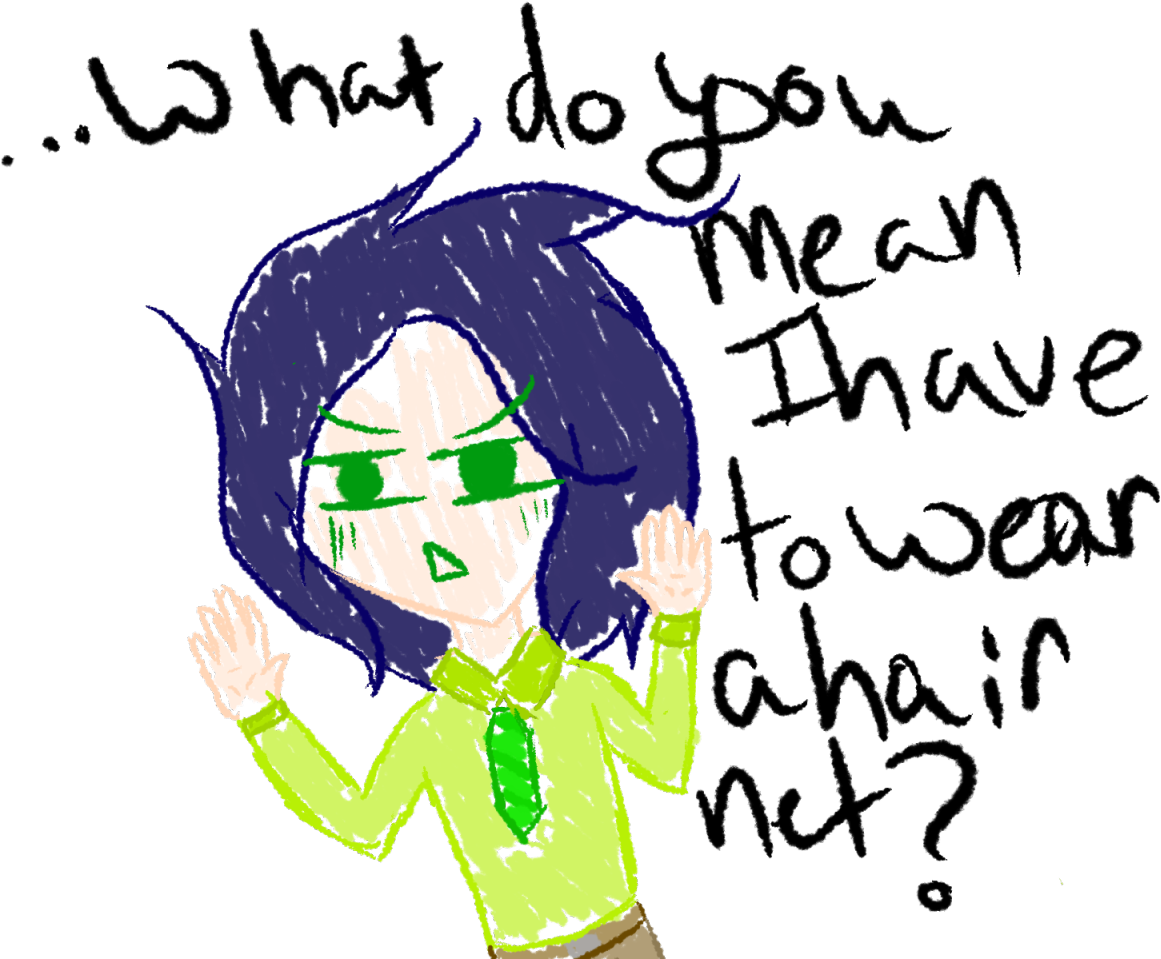 What Do You Mean I Have To Wear A Hair Net Bad Day - Illustration (1280x960)