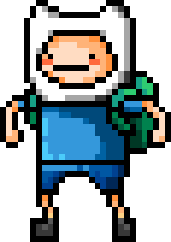 Pixel Art Finn Y Jake (600x600)