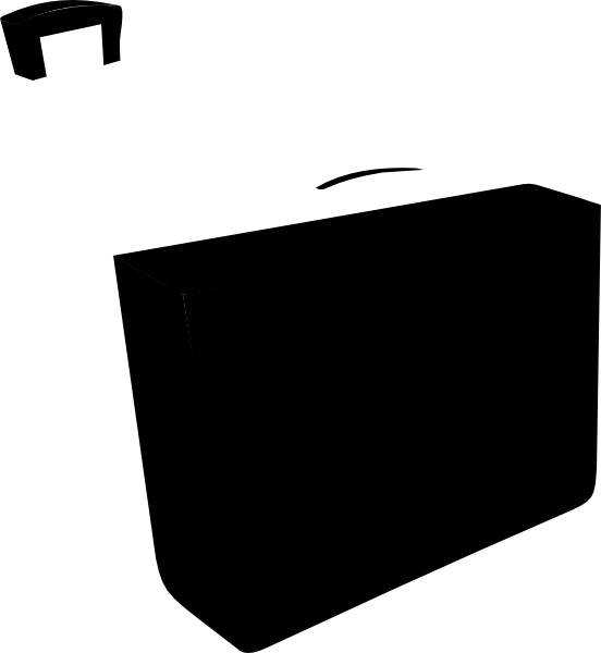 How To Set Use Black Briefcase Svg Vector - Portable Network Graphics (552x600)