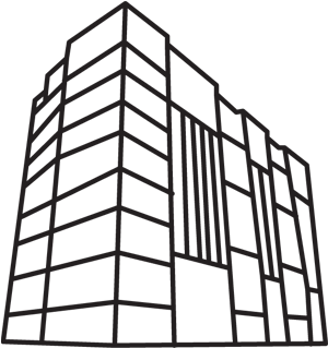 Chevron Appartments - Building Line Drawing Png (350x350)
