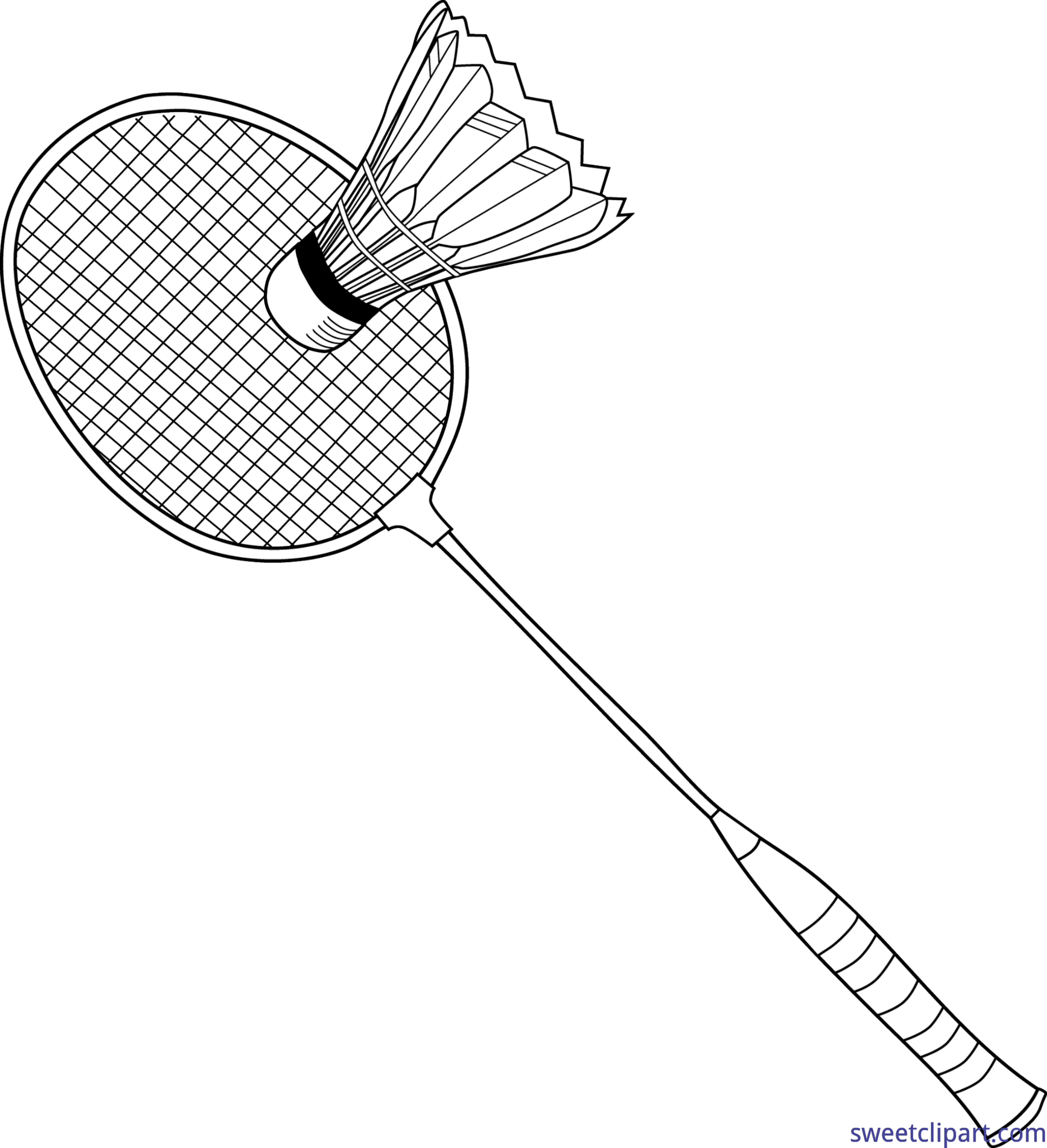 Badminton Clipart Border - Badminton Png (5890x6455)