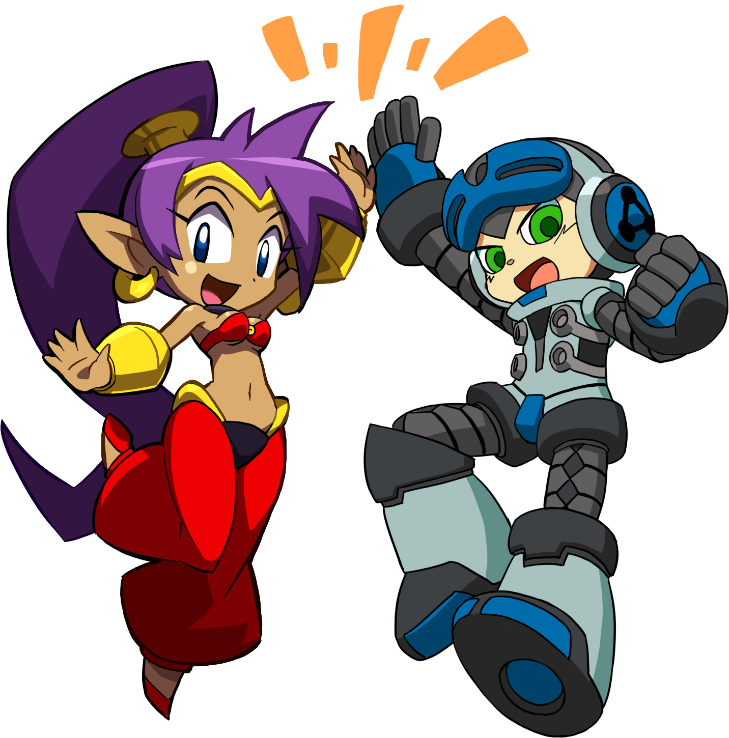 Half-genie Hero Shantae And The Pirate's Curse Mighty - Shantae And Beck (1500x1500)