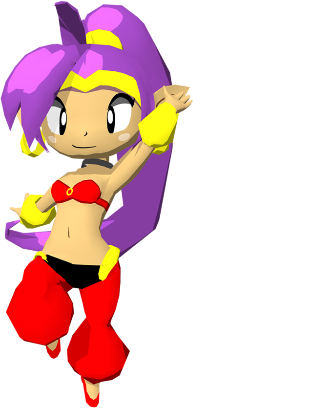 Half-genie Hero Animation Shantae And The Pirate's - Cartoon (894x894)