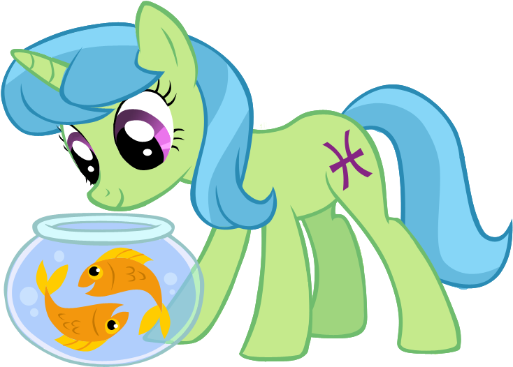 Ploomette, Fish, Fishbowl, Horoscope, Lennon, Mccartney, - Cartoon (804x575)