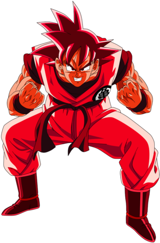 Goku Kaio Ken - Goku Kaioken X20 Png (400x533)