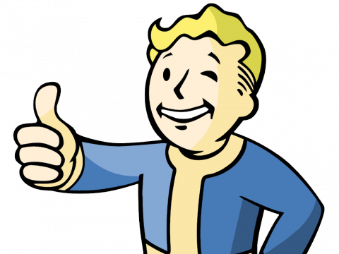 Vault Boy Fallout - Cartoon Characters With Blonde Hair (480x360)