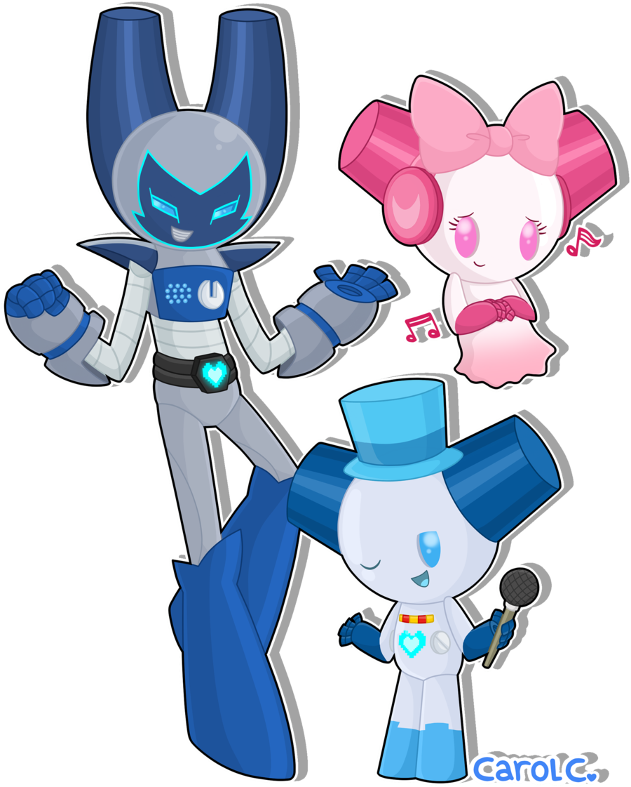 Boy A Ton And Girlyblook By Carol2015 - Robotboy Undertale (900x1121)