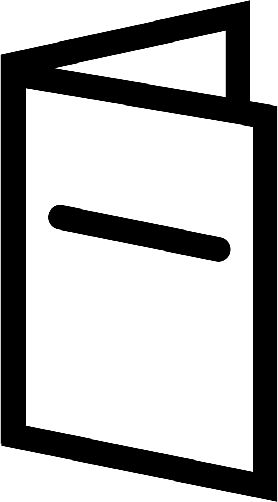 Diptych Folded Paper Of Stationery Svg Png Icon Free - Diptych Folded Paper Of Stationery Svg Png Icon Free (544x980)