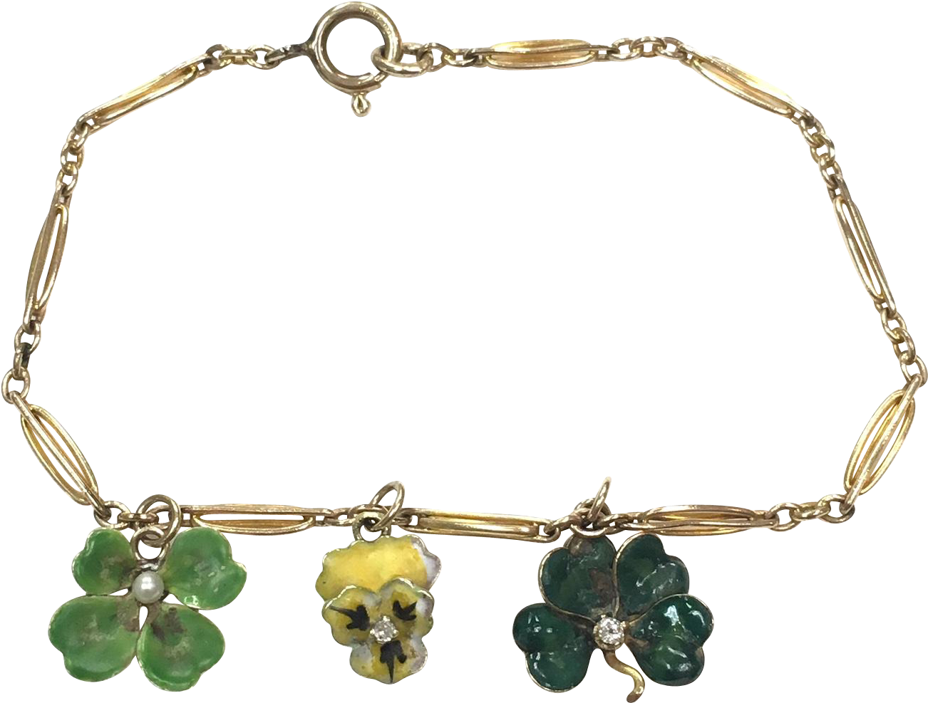 Loading Four Leaf Clovervintage - Bracelet (1301x1301)