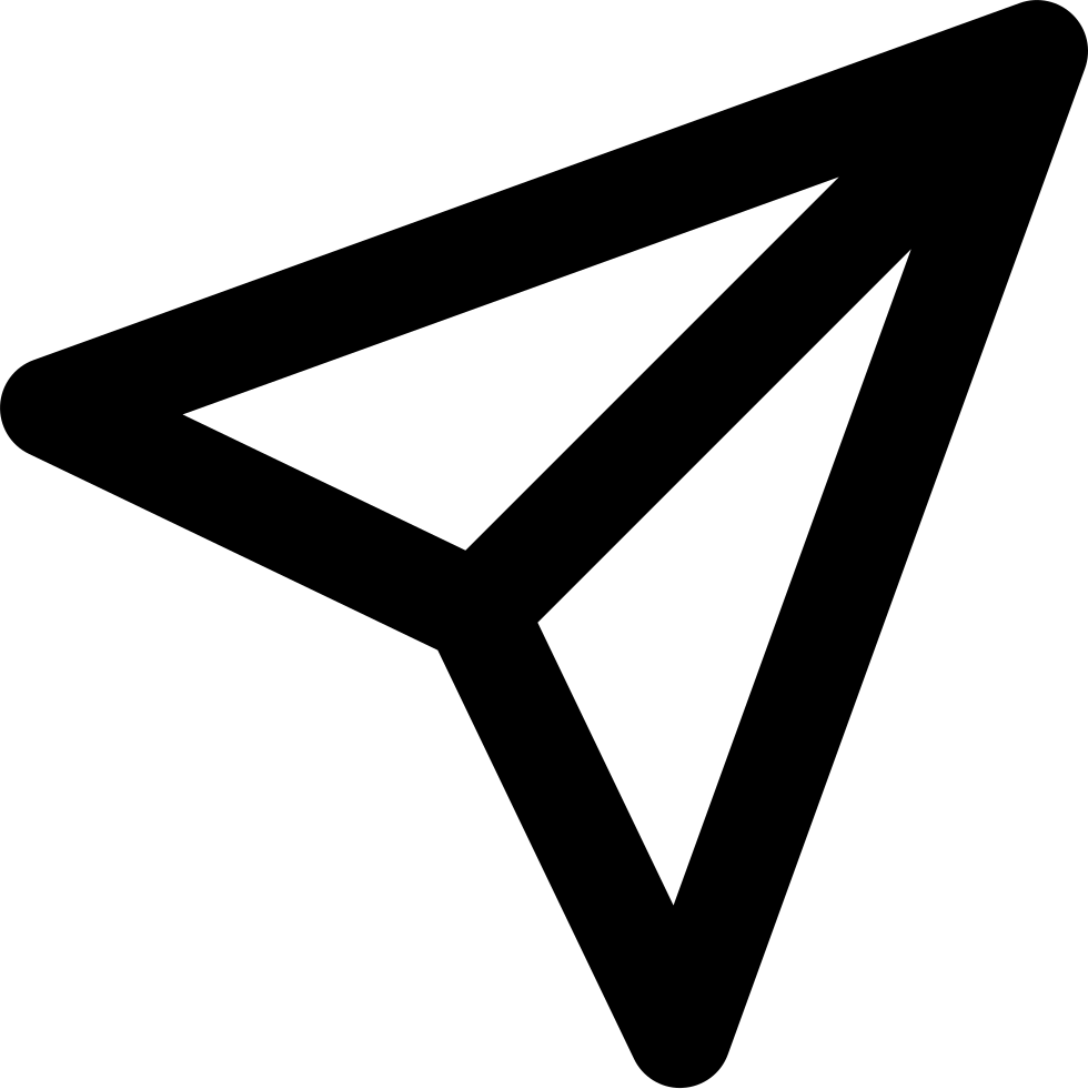 Airplane Folded Paper Shape Comments - Icon (980x981)