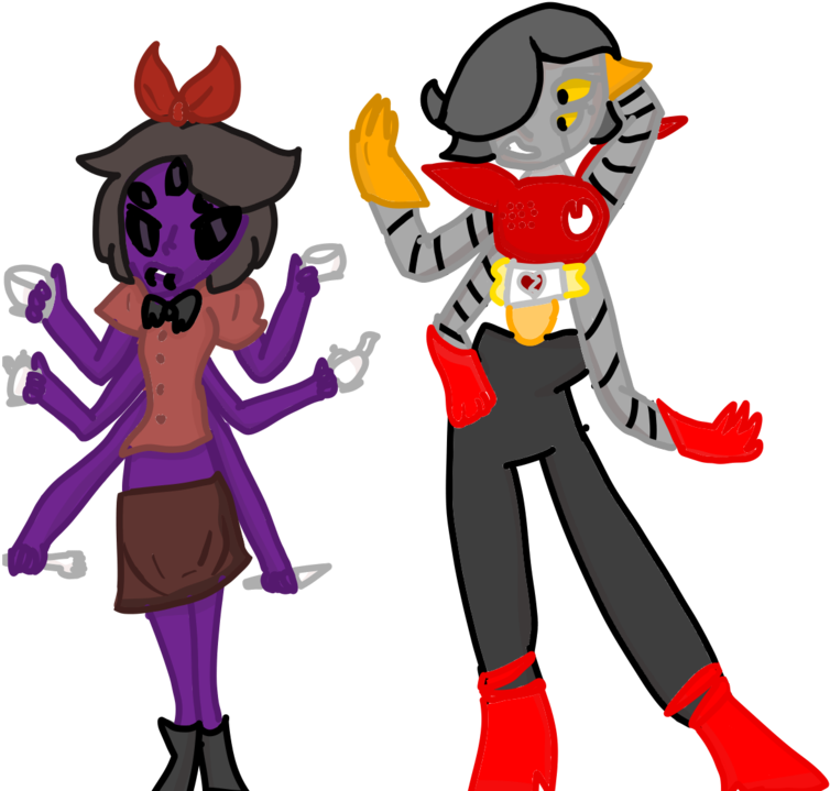 Underfell Muffet And 'ton By Bltter-sweet - Cartoon (1024x768)