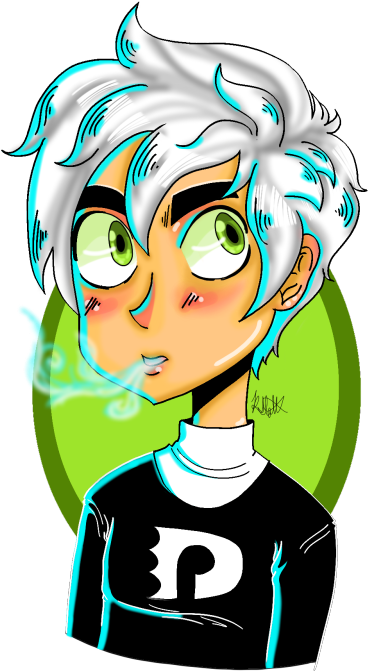 “started To Watch Danny Phantom And Got An Itch To - Cartoon (422x750)