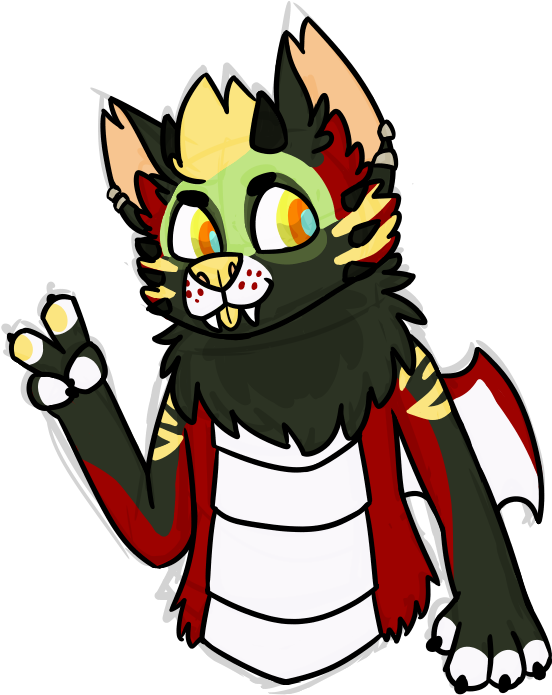 [art Trade] Punch The Dragodog - Cartoon (635x750)