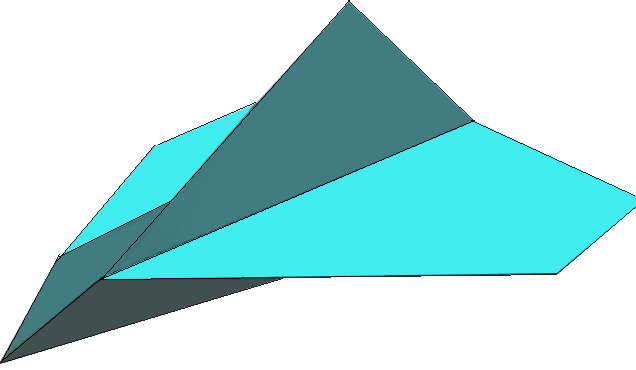 Simple Paper Airplane - Hammerhead Paper Airplane (636x370)
