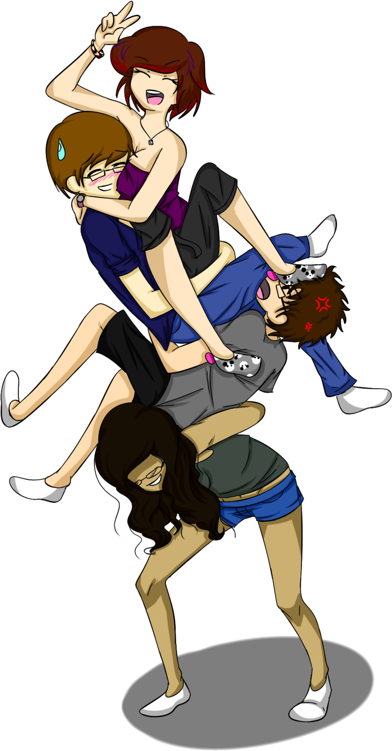 Deviantart Anime Drawing Manga - Anime Lift And Carry (900x1562)