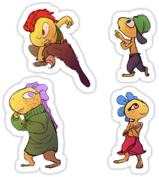 Just Updated My Redbubble Shop With A Ton Of New Stickers, - Cartoon (375x360)