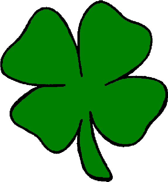 Simple - St Patrick's Day Four Leaf Clover (630x661)