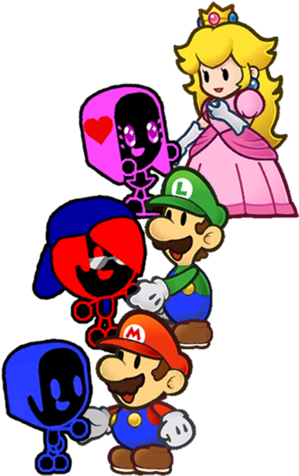 Super Paper Pxl Greetings By Pxlcobit - Super Paper Mario [wii Game] - German (729x1095)