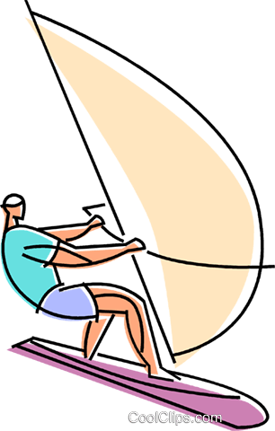 Windsurfer Riding The Wave Royalty Free Vector Clip - Windsurfer Riding The Wave Royalty Free Vector Clip (306x480)