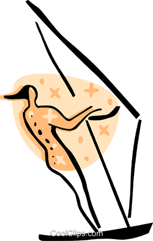 Windsurfing Royalty Free Vector Clip Art Illustration - Windsurfing Royalty Free Vector Clip Art Illustration (305x480)