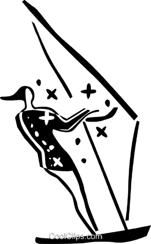 Windsurfing Royalty Free Vector Clip Art Illustration - Windsurfing (298x480)