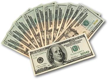 Fanned Out Money Stock Images Royalty Free - 100 Dollar Bill (416x308)
