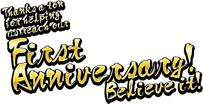 Thanks A Ton For Helping Us Reach Our First Anniversary - Calligraphy (840x416)