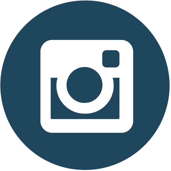 Get Connected - Navy Social Media Icons (596x595)