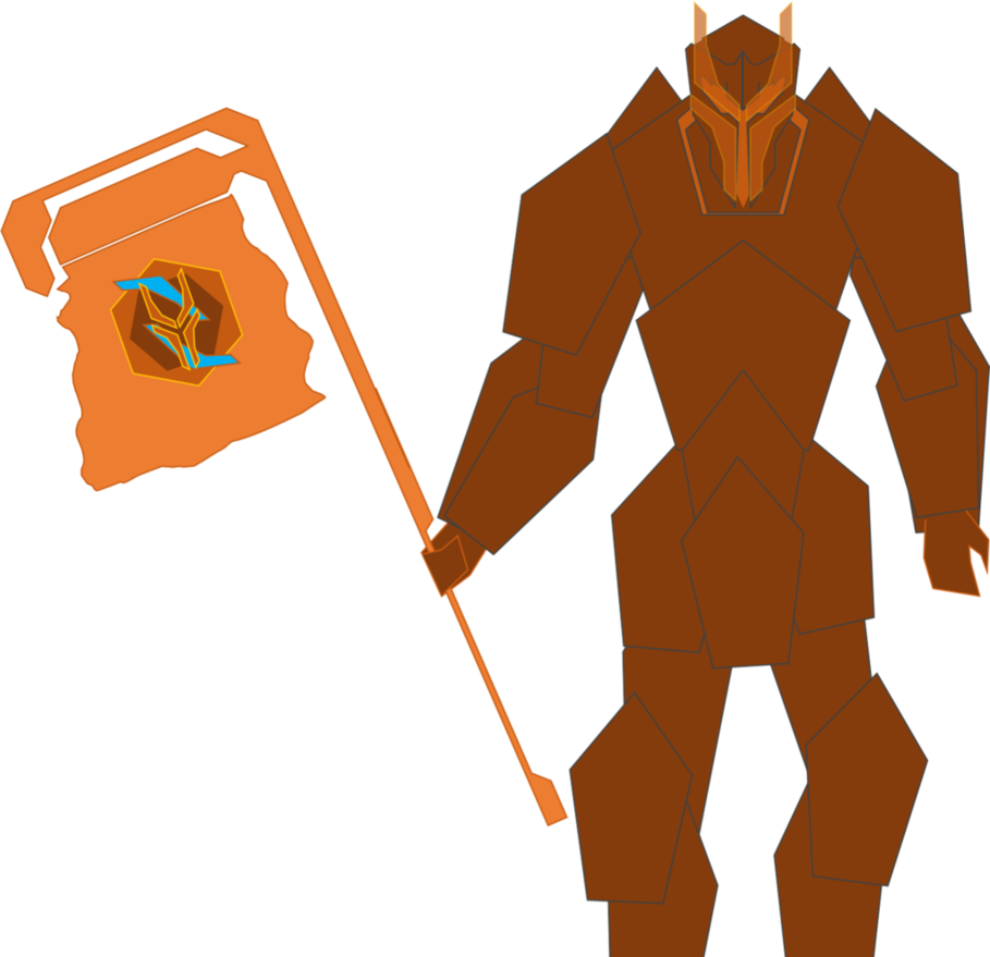 Kol Surrogate With A Flag, Talking - Illustration (909x879)