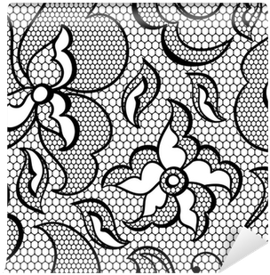 Lace Fabric Seamless Pattern With Abstract Flowers - Abstract Art (400x400)