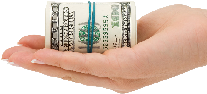 Saying - Giving Money To Someone Png (690x318)