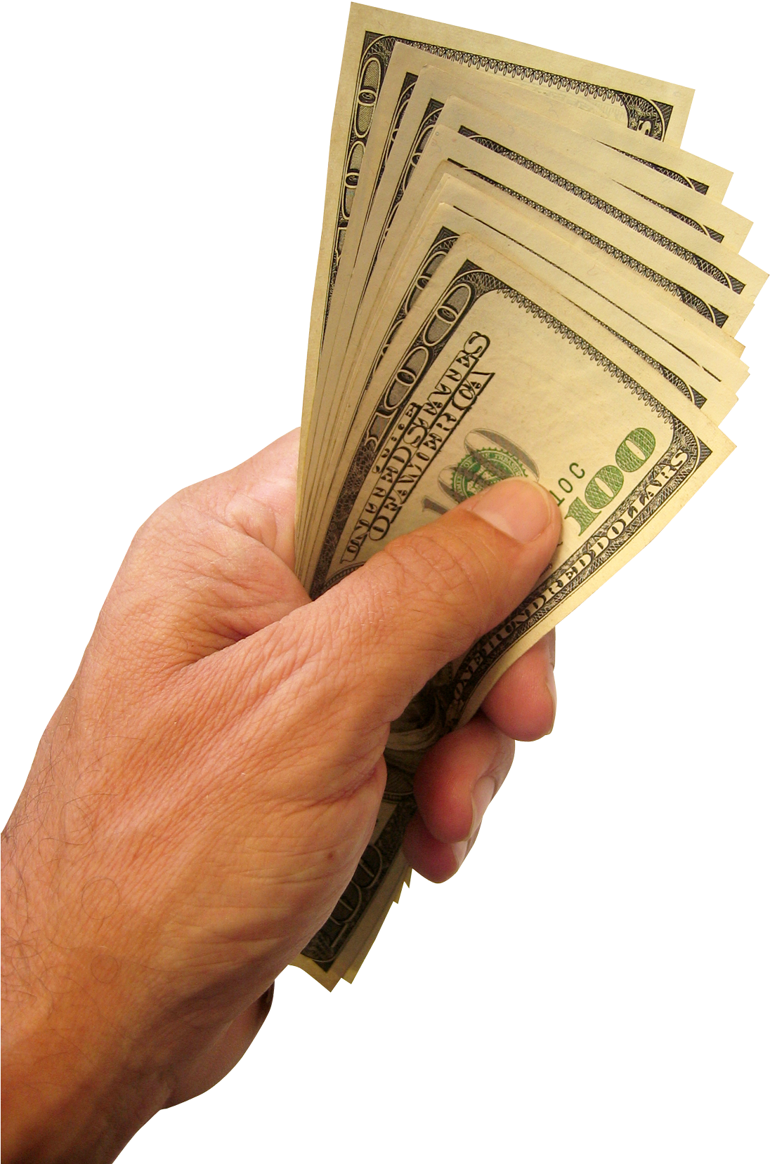 Us Dollar Png Photo - Hand Holding Money Png (1400x1743)