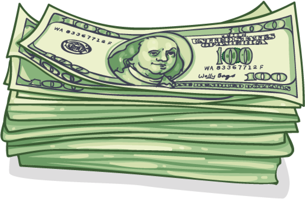 Free Stack Of Money Png Icon - Banknote (1024x1024)