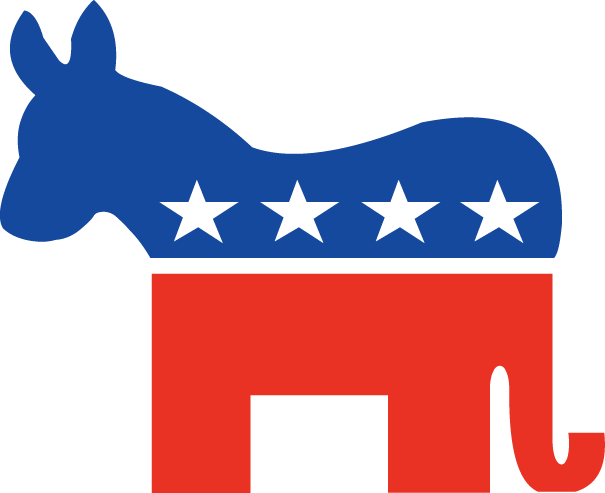 Democrat Donkey Png (605x493)