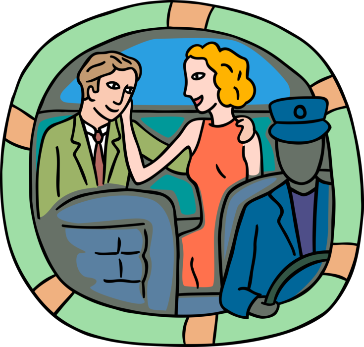 Vector Illustration Of Romantic Couple Get Frisky In - Social Exchange Theory (735x700)