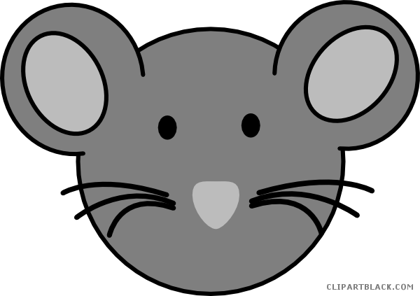 Mouse Face Animal Free Black White Clipart Images Clipartblack - Clip Art (600x423)