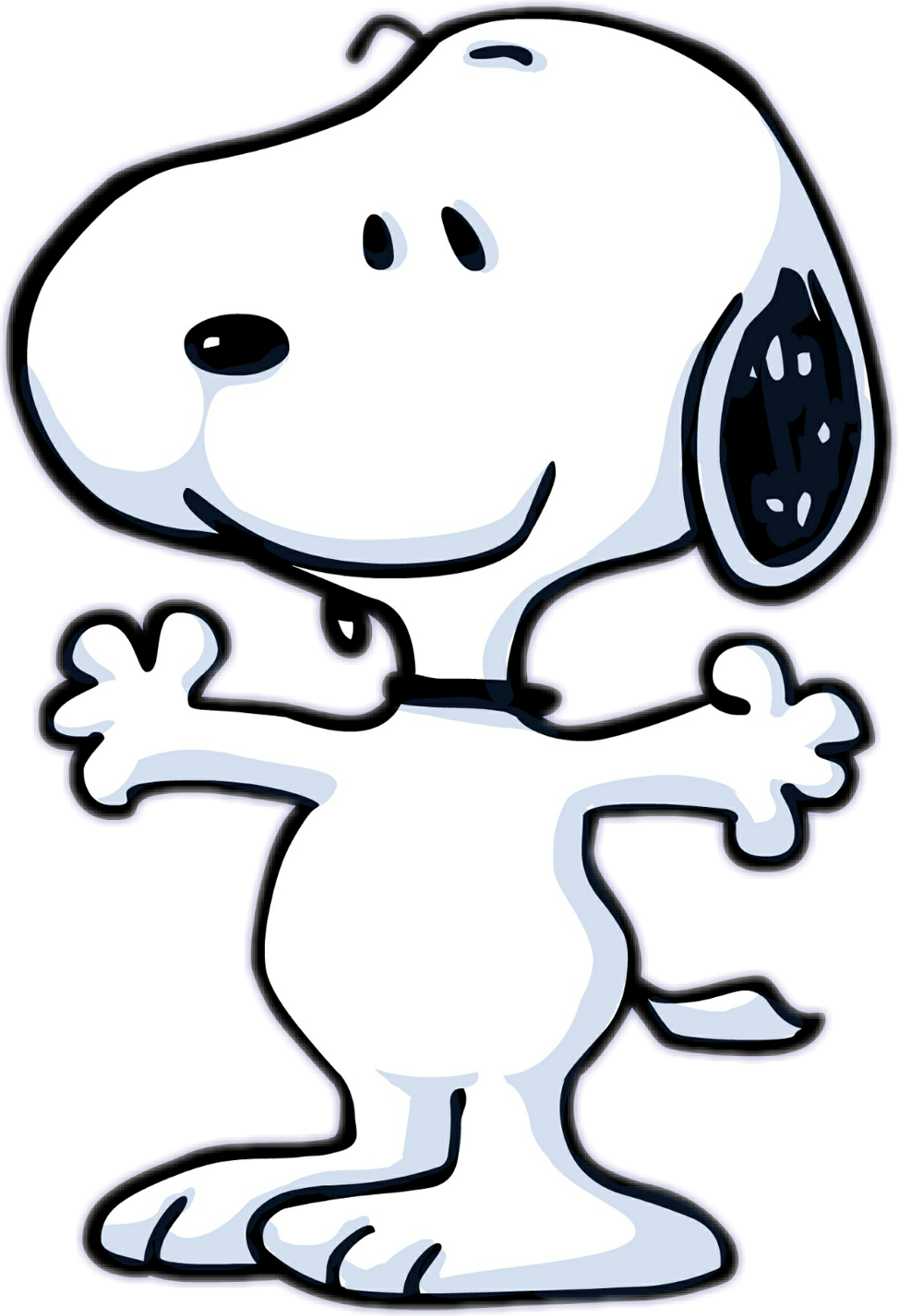Snoopy Sticker - Snoopy How To Draw (1024x1502)