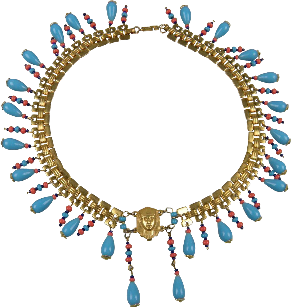 Miriam Haskell Egyptian Revival Parure - Choker (1024x1024)