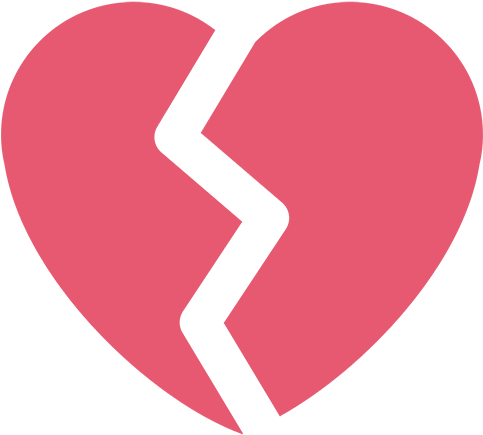 Broken Heart Emoji For Facebook Email & Sms Id - Broken Heart Emoji For Facebook Email & Sms Id (512x512)