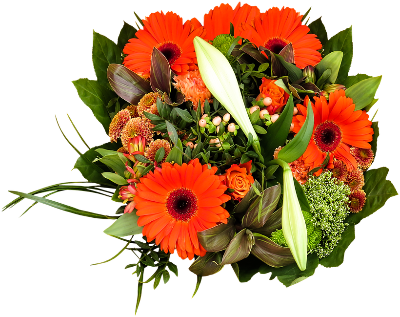 Collection Of Picture Of Bouquet Of Flowers - Clipart Blumenstrauss (900x720)