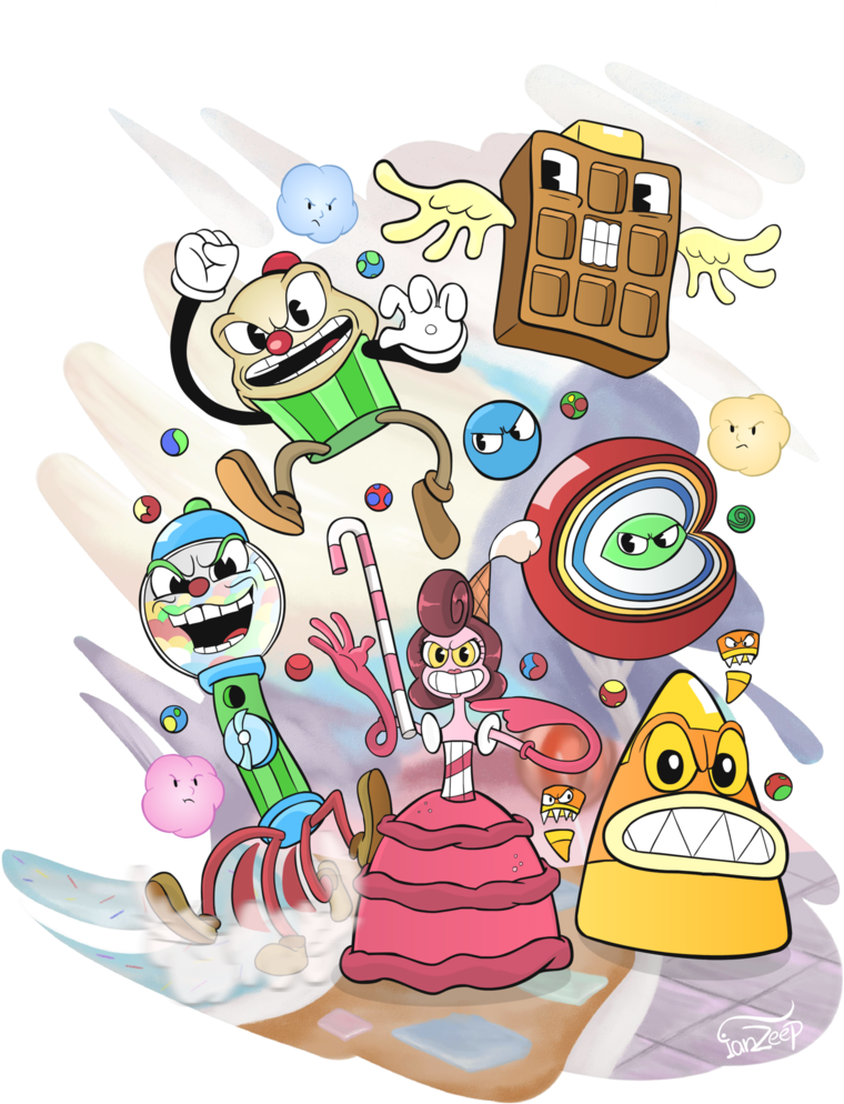 View Deviation - Cuphead Bosses Baroness Von Bon Bon (784x1019)