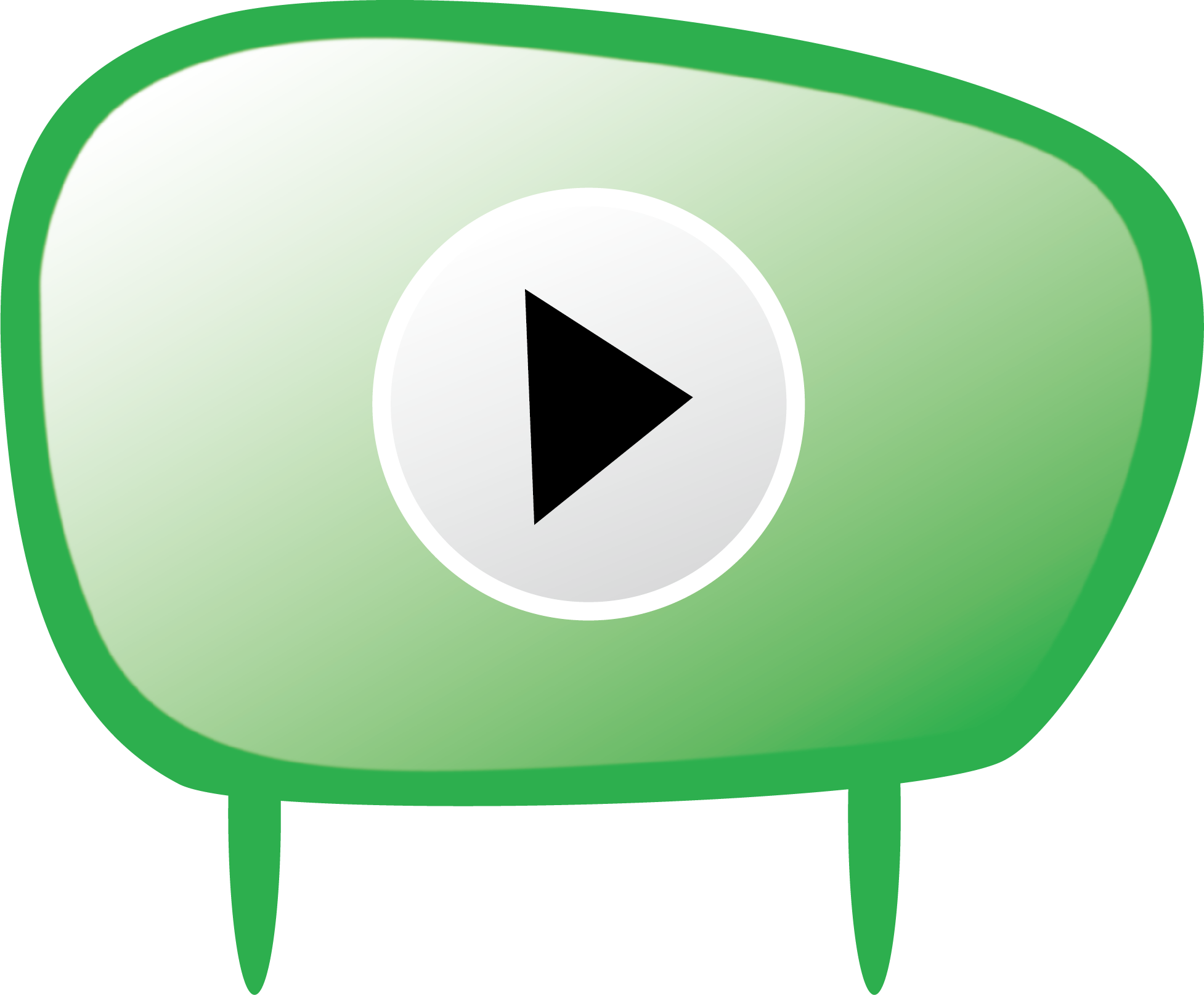 Vector Green Play Button - Vector Graphics (1954x1614)