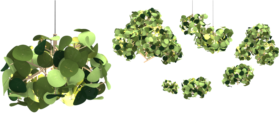 White Mixed Green - Green Leaf Lamp (1050x500)