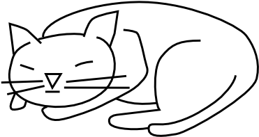 Clipart Cats Black And White (410x317)