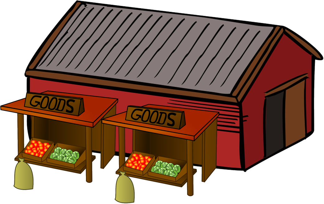 Market Stall Clip Art (1100x692)