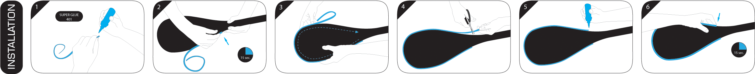 Sup Paddle Guard Installation - Sup Paddle Guard Installation (2646x314)