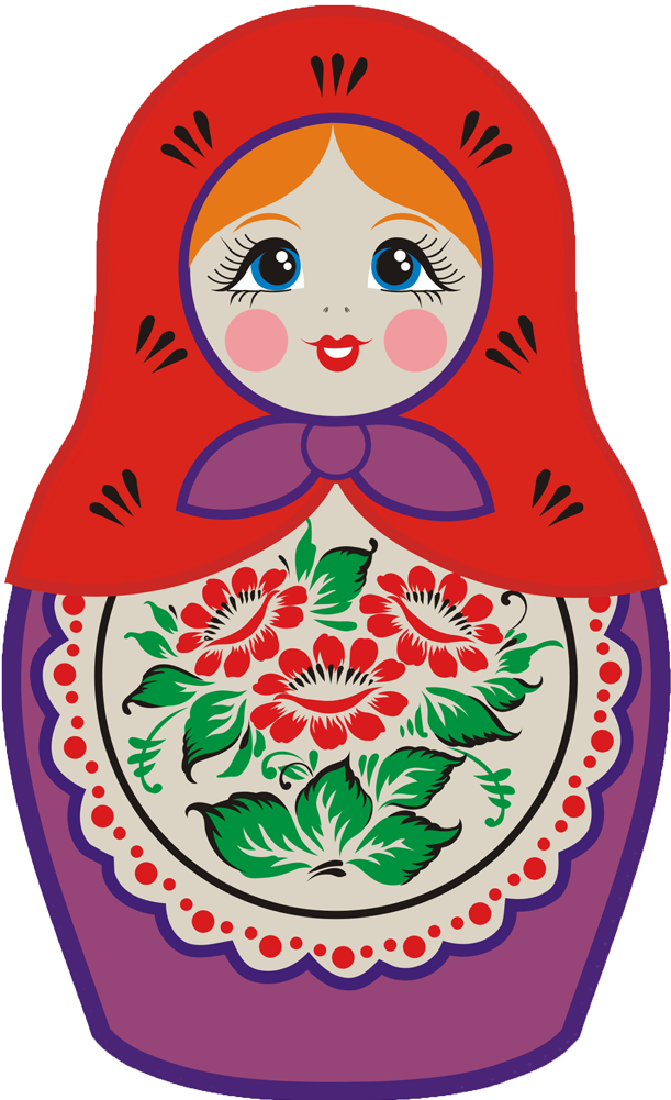 Matryoshka Doll Png - Матрешка Рисунок (1000x1000)