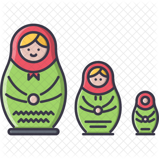 Nesting Doll Icon - Matryoshka Doll (512x512)