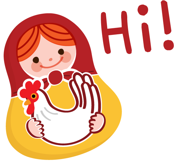 Little Matryoshka Stickers For Imessage Messages Sticker-4 - Cartoon (618x618)