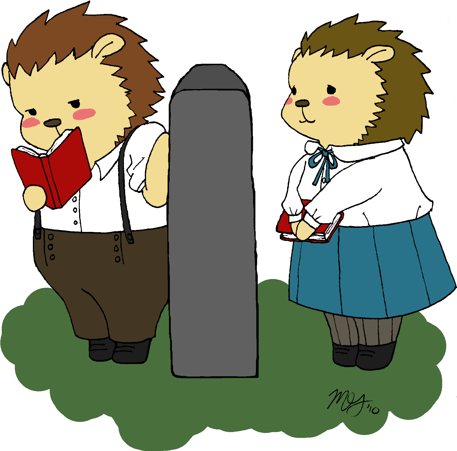 A Love Story Of Sorts - Cartoon (1581x1596)